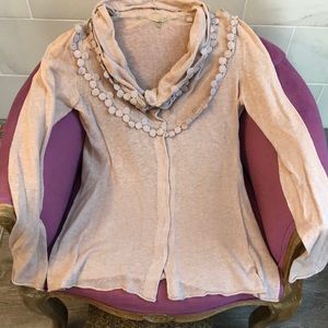 ANTHROPOLOGIE KNITTED & KNOTTED WOMENS CARDIGAN XS